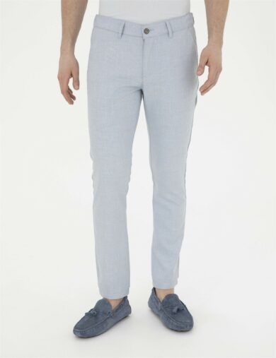 شلوار اسپرت بافته شده  آبی  اندامی  مردانه  پیرکاردین