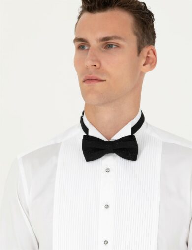 پیراهن تاکسیدو  سفید  اندامی  مردانه  پیرکاردین