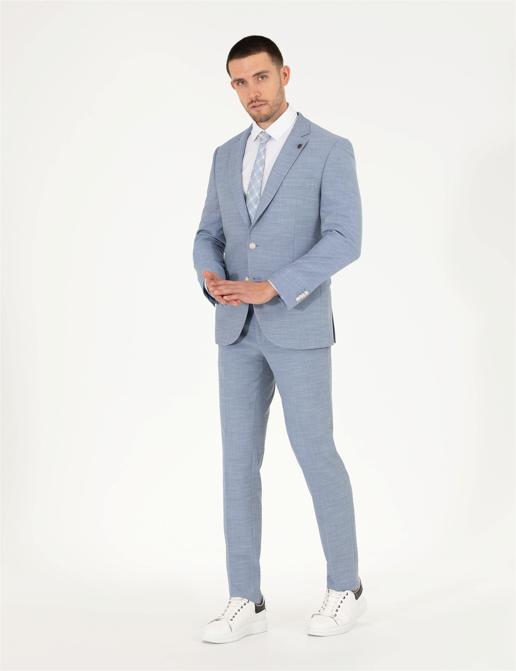 کت و شلوار مردانه سوپر اسلیم فیت پیرکاردین 50264960-VR003 - تصویر 3