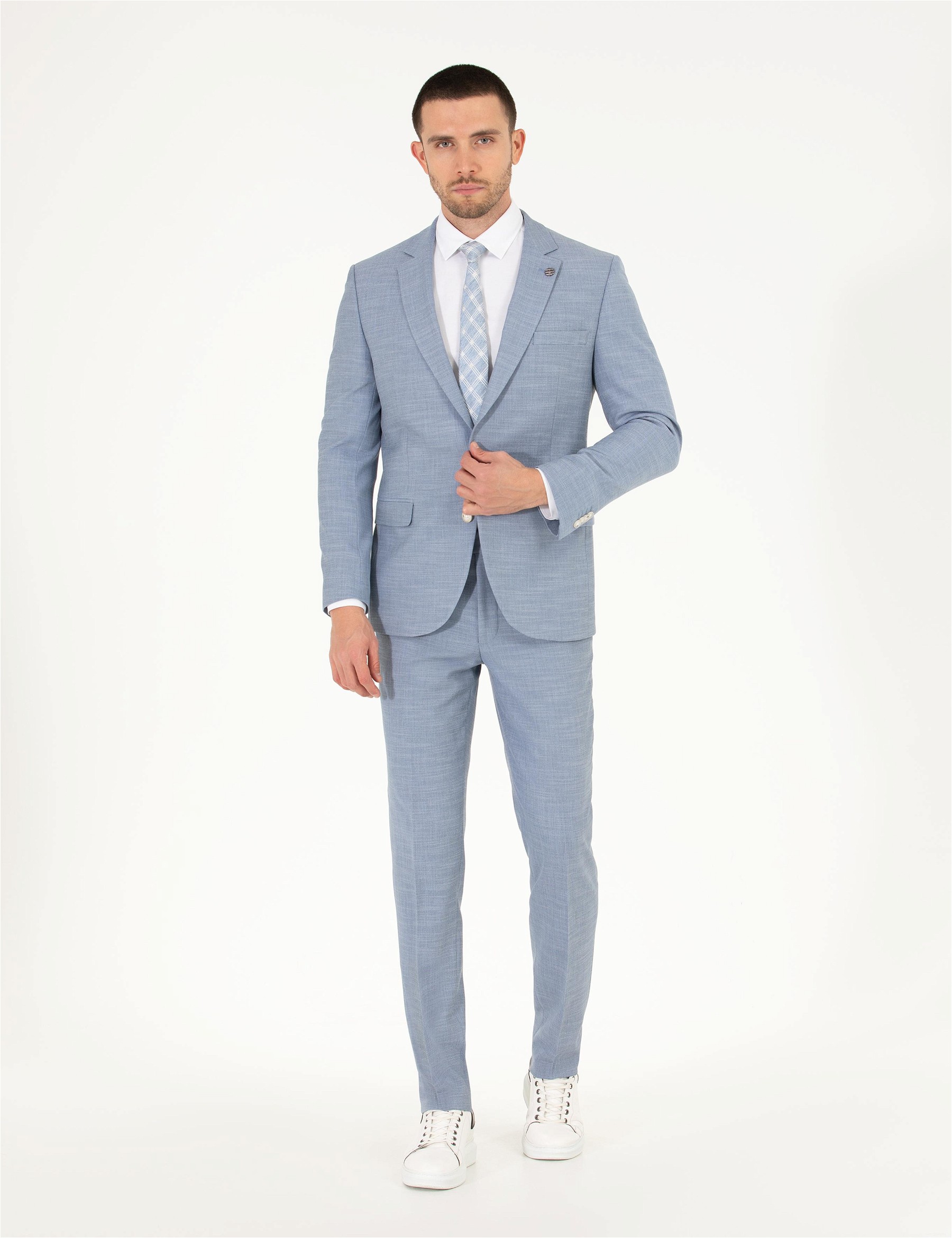 کت و شلوار مردانه سوپر اسلیم فیت پیرکاردین 50264960-VR003 - تصویر 7