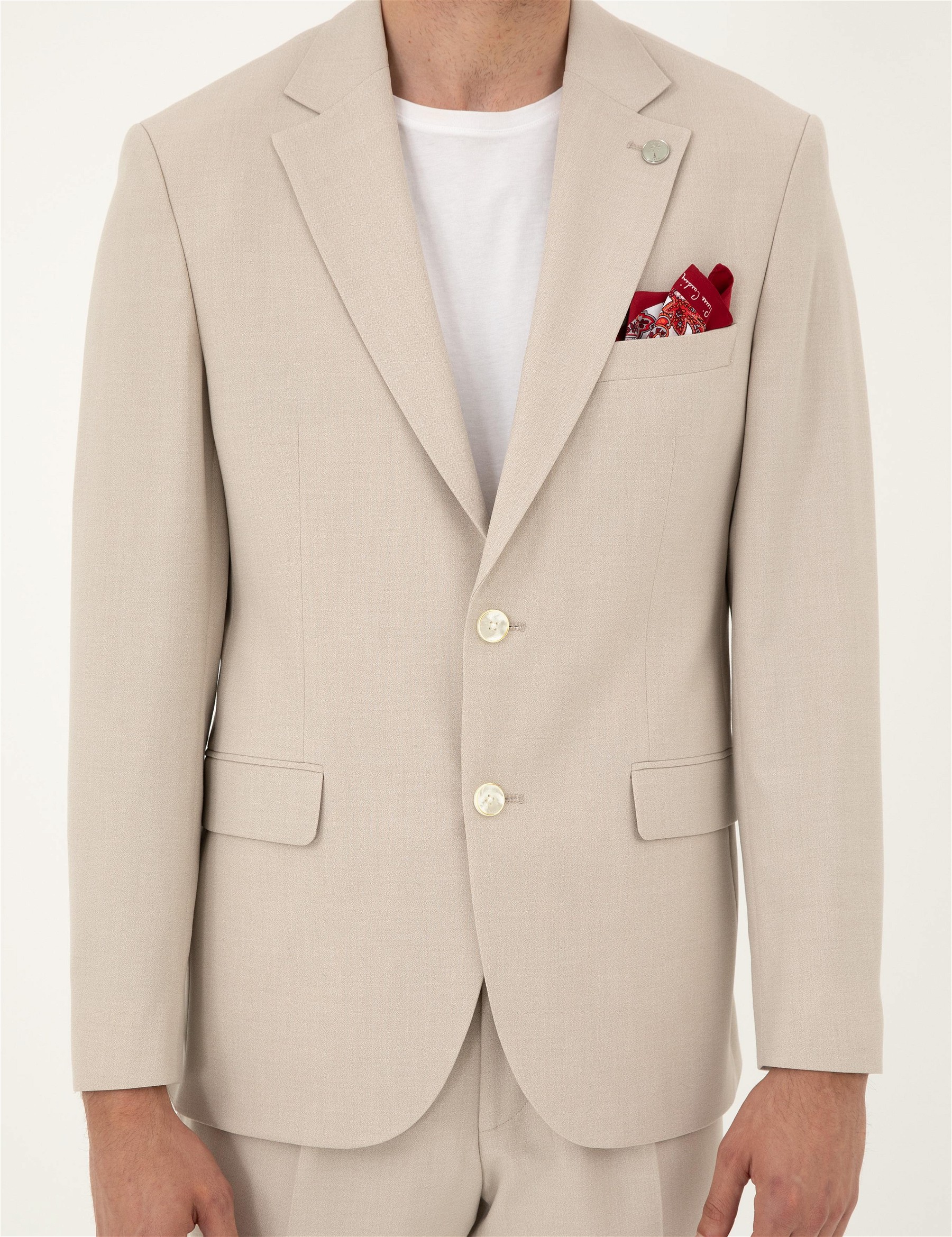 کت و شلوار مردانه اندامی پیرکاردین 50288787-VR011 - تصویر 5