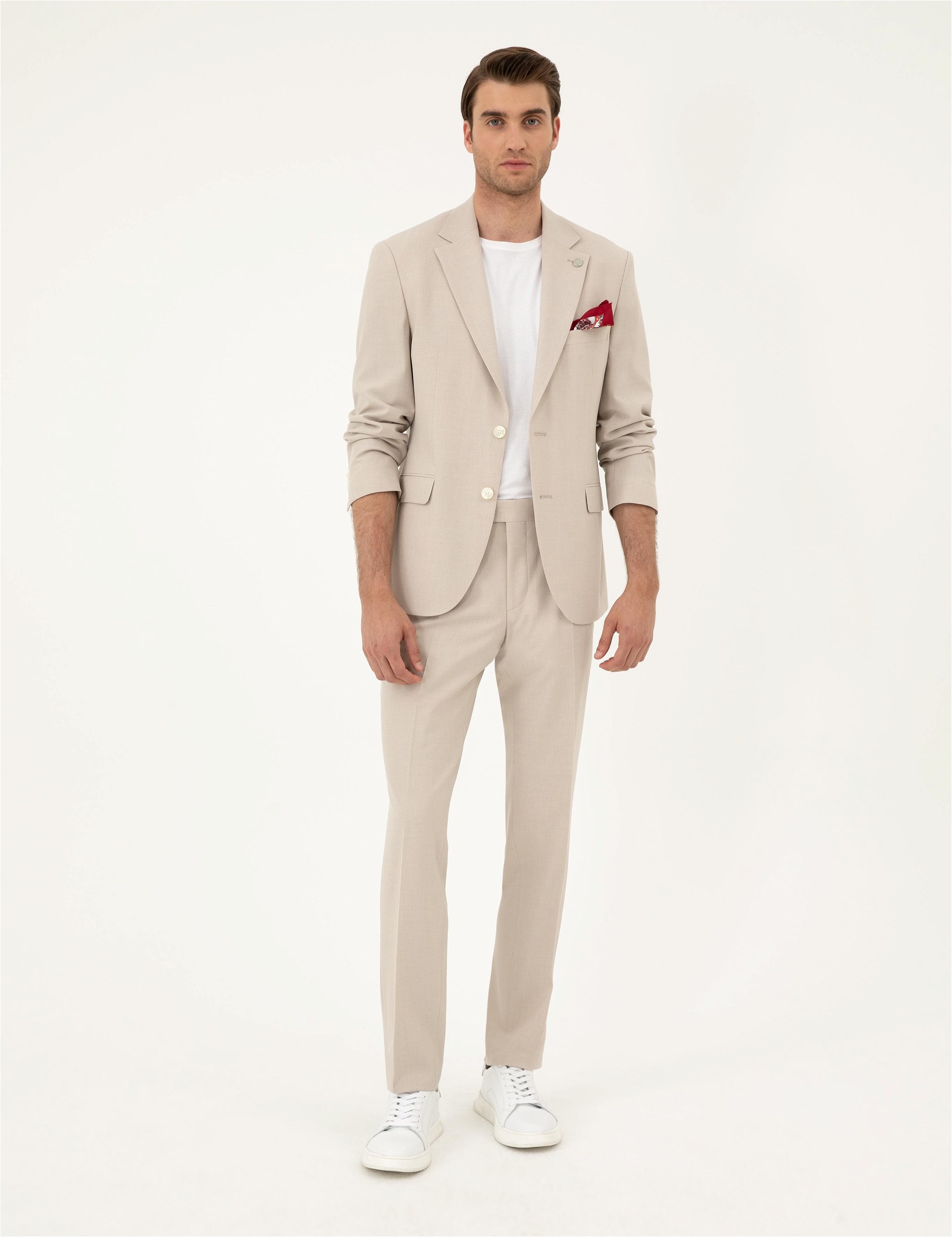 کت و شلوار مردانه اندامی پیرکاردین 50288787-VR011 - تصویر 7