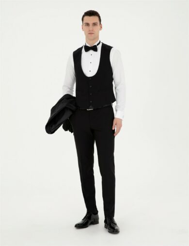 تاکسیدو یقه شال سیاه  سوپر اسلیم فیت  مردانه  پیرکاردین