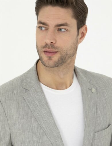 کت مونو یقه سبز  سوپر اسلیم فیت  مردانه  پیرکاردین