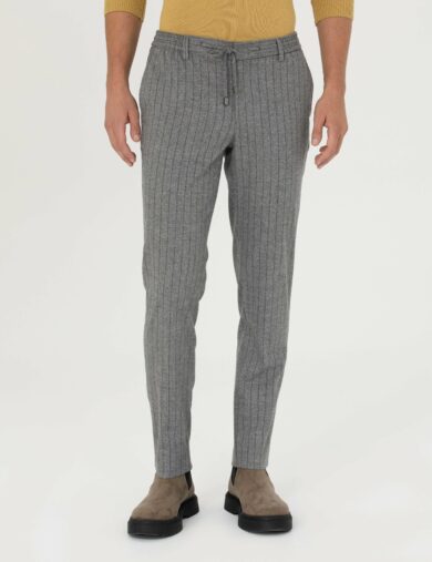 شلوار  خاکستری  سوپر اسلیم فیت  مردانه  پیرکاردین