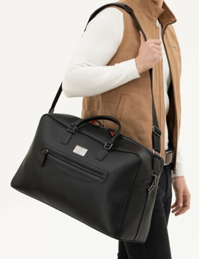 کیف مسافرتی  سیاه    مردانه  پیرکاردین