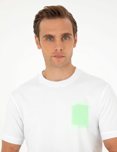 تی شرت یقه گرد خاکستری  رگولار آستین کوتاه مردانه  پیرکاردین