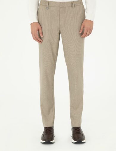 شلوار  قهوه ای  سوپر اسلیم فیت  مردانه  پیرکاردین