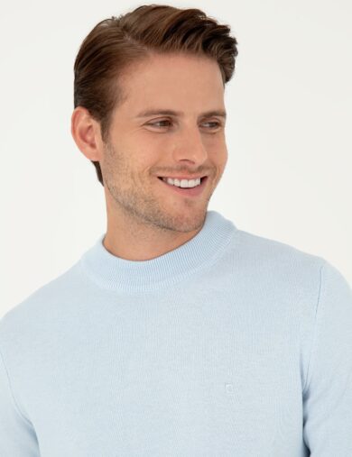 ژاکت تریکو  آبی  اندامی  مردانه  پیرکاردین