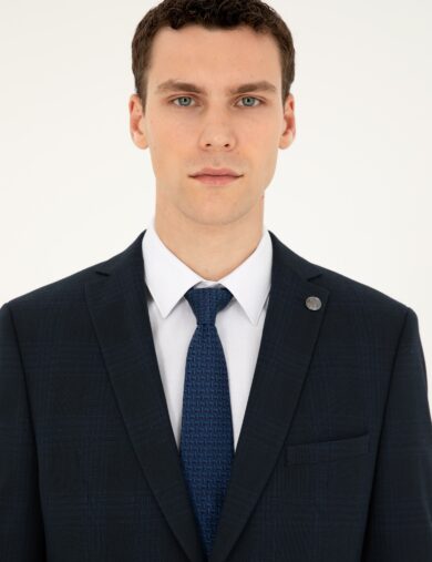 کت و شلوار مونو یقه لاجورد  اندامی  مردانه  پیرکاردین