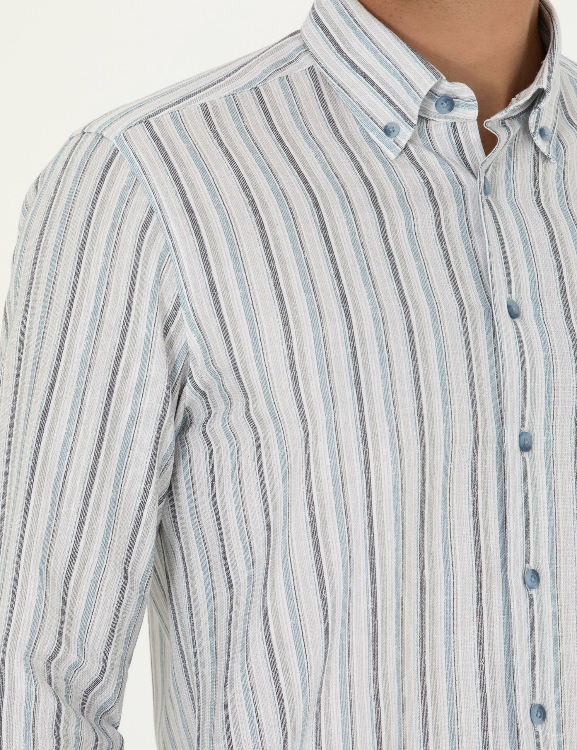 پیراهن طرح دار مردانه اندامی پیرکاردین 50275620-VR036 - تصویر 6