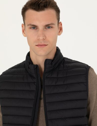 جلیقه (پافر)  سیاه  اندامی  مردانه  پیرکاردین