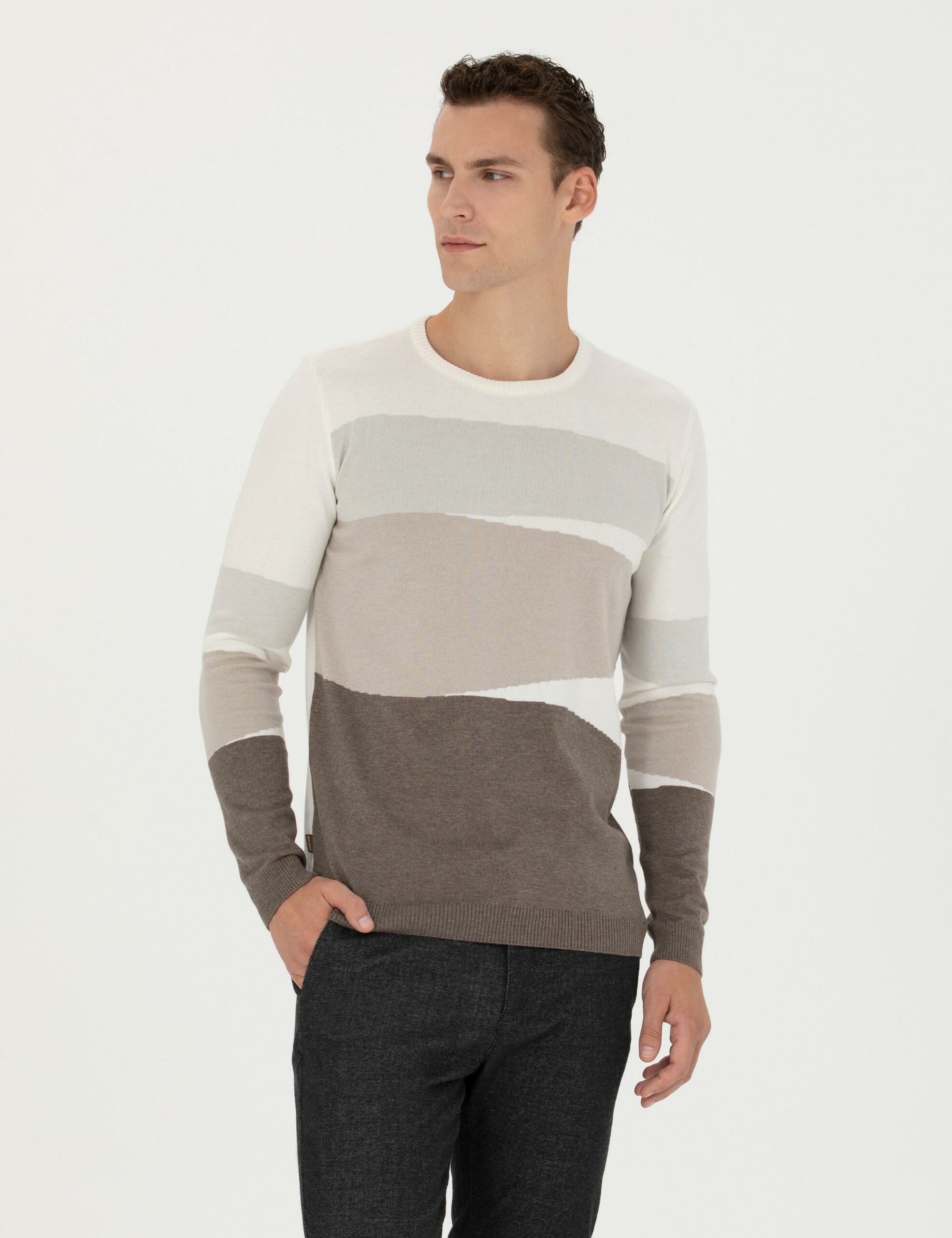 ژاکت تریکو مردانه اندامی پیرکاردین 50278105-VR019 - تصویر 7