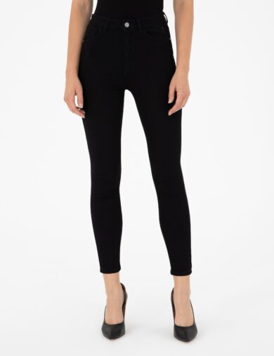 شلوار جین  سیاه  اسکینی(جذب) فاق بلند  زنانه  پیرکاردین