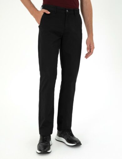 شلوار اسپرت بافته شده  سیاه  رگولار  مردانه  پیرکاردین