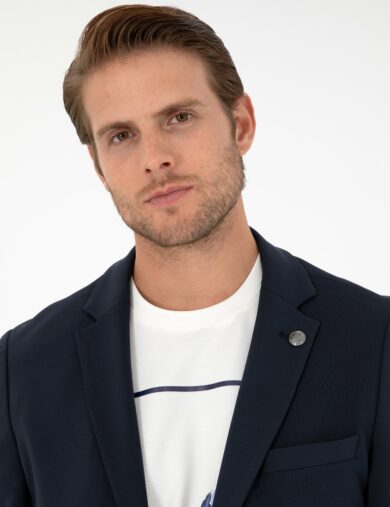 کت مونو یقه لاجورد  بادی  مردانه  پیرکاردین