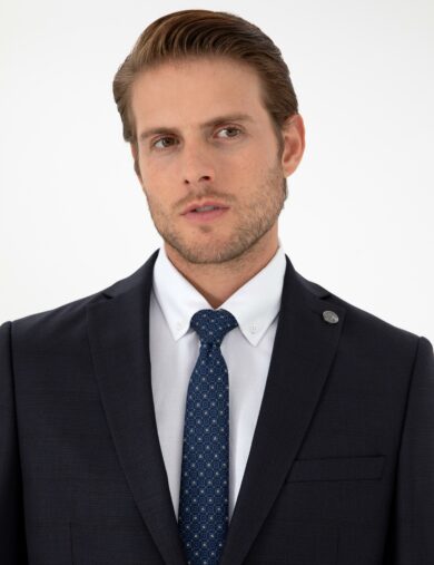 کت و شلوار مونو یقه لاجورد  اندامی  مردانه  پیرکاردین