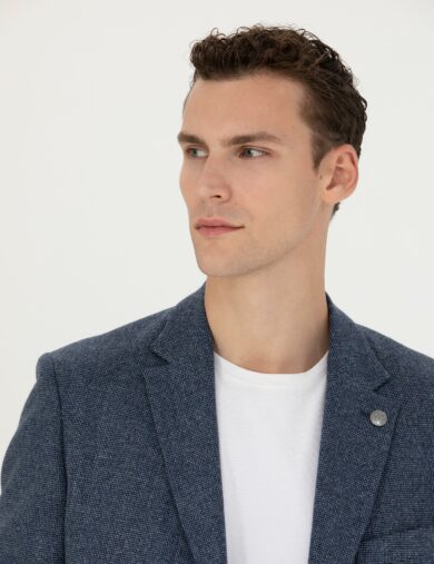 کت مونو یقه لاجورد  اندامی  مردانه  پیرکاردین