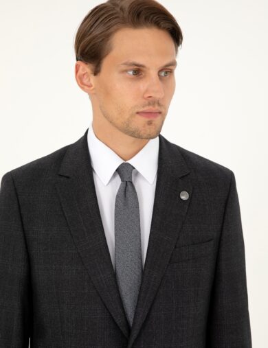 کت و شلوار مونو یقه زغالی  اندامی  مردانه  پیرکاردین