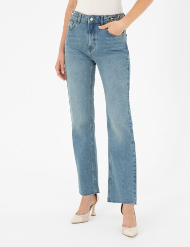 شلوار جین  آبی  راسته  زنانه  پیرکاردین