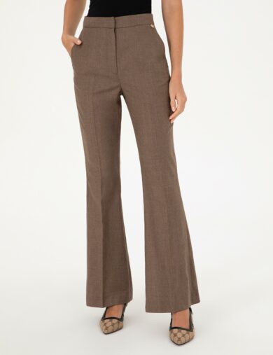 شلوار  نارنجی  فلر  زنانه  پیرکاردین