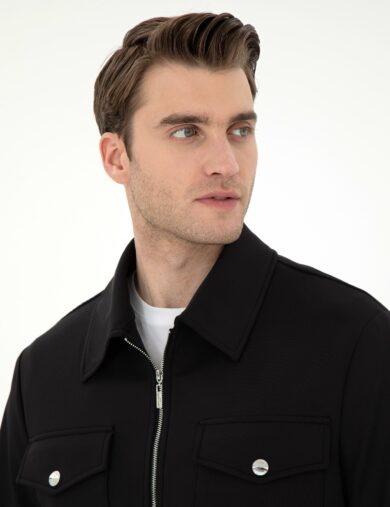 کت  سیاه  رگولار  مردانه  پیرکاردین