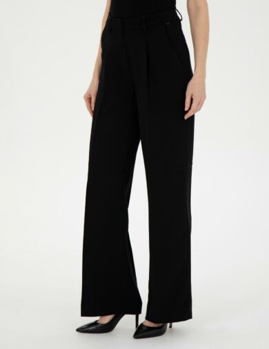 شلوار  سیاه  ریلکس فاق بلند  زنانه  پیرکاردین