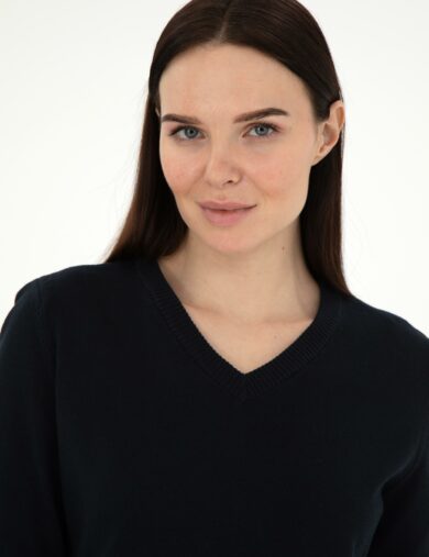 ژاکت تریکو  لاجورد  اندامی  زنانه  پیرکاردین