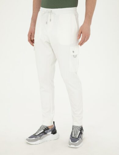 شلوار نخی  کرمی  هویجی  مردانه  پیرکاردین