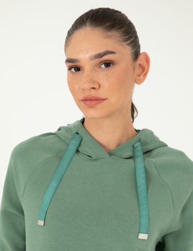 سویی شرت  سبز  رگولار  زنانه  پیرکاردین