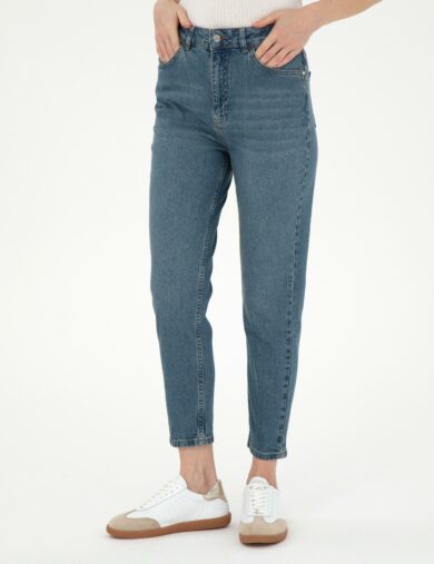 شلوار جین  آبی  MOM HIGH WAIST  زنانه  پیرکاردین