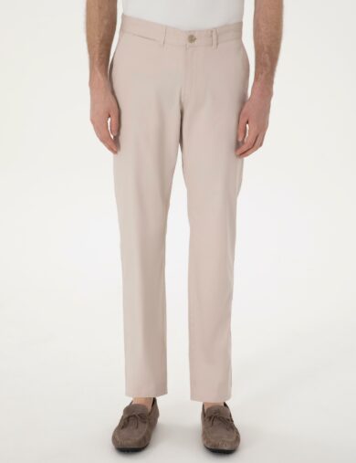 شلوار اسپرت بافته شده  بژ  رگولار  مردانه  پیرکاردین