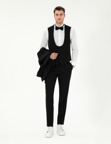 تاکسیدو یقه شال سیاه  سوپر اسلیم فیت  مردانه  پیرکاردین