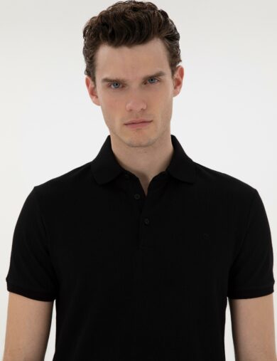 تی شرت  سیاه  اندامی  مردانه  پیرکاردین