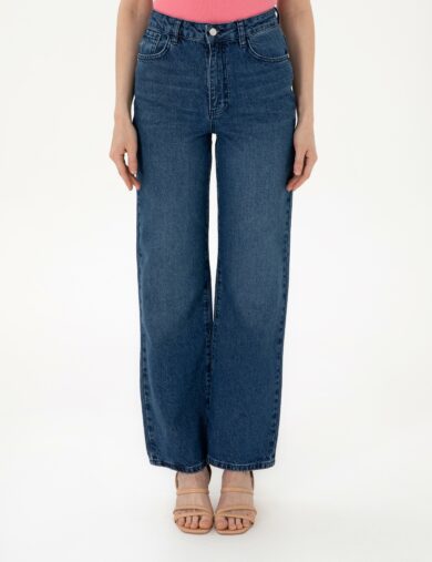 شلوار جین  آبی  HIGH WAIST FLARE  زنانه  پیرکاردین