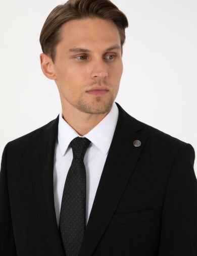 کت و شلوار مونو یقه سیاه  اندامی  مردانه  پیرکاردین