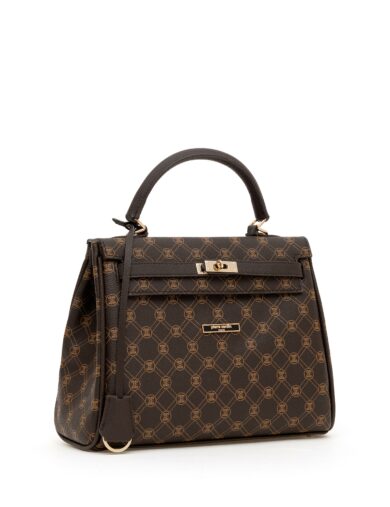 کیف دست  قهوه ای  استاندارد  زنانه  پیرکاردین