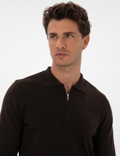 تریکو بیسیک  قهوه ای  اندامی  مردانه  پیرکاردین