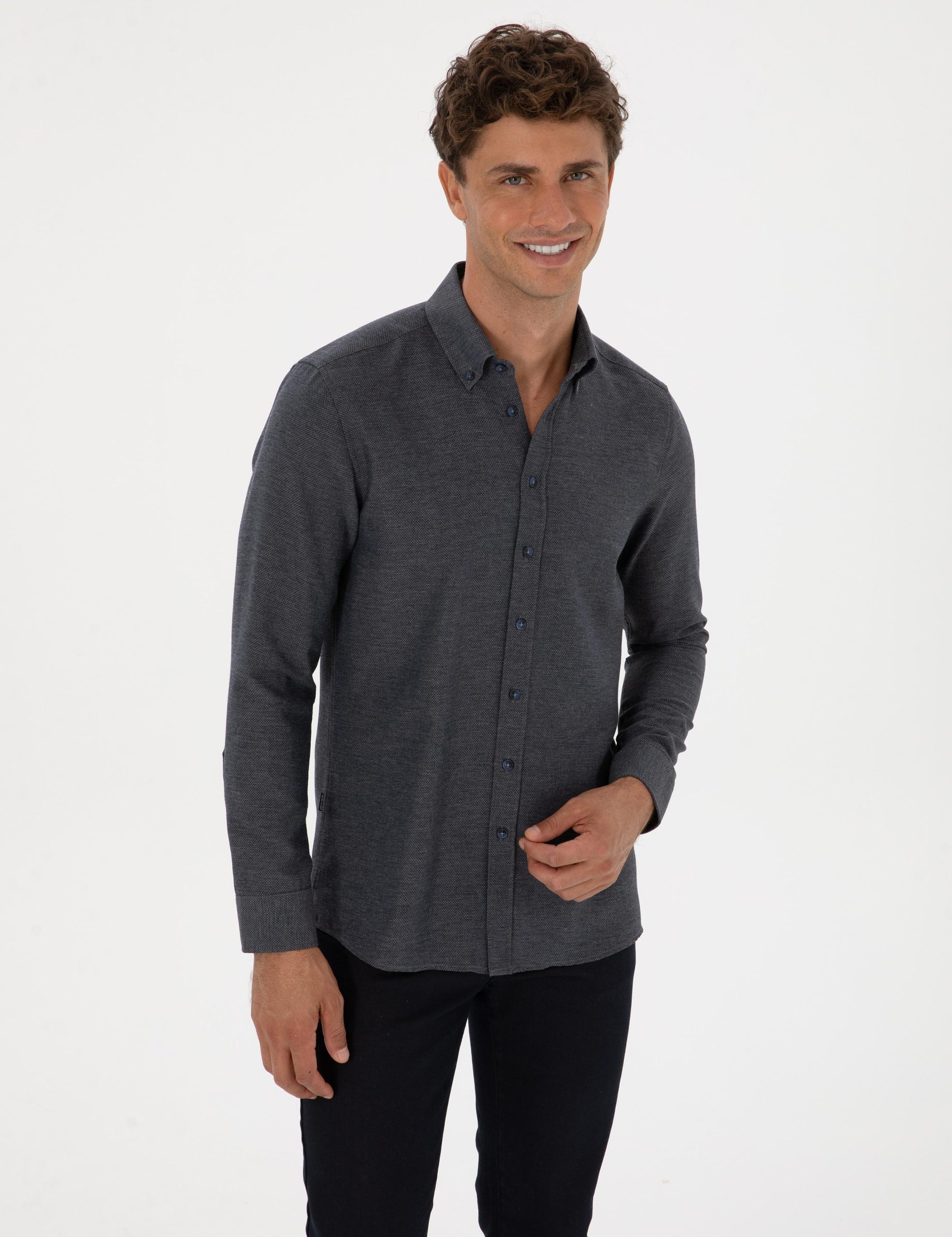 پیراهن طر دار مردانه اندامی پیرکاردین 50316768-VR033 - تصویر 2