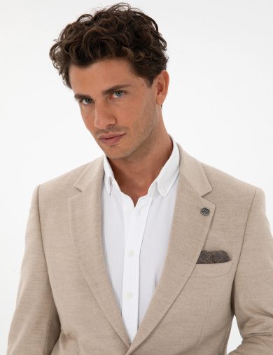 کت مونو یقه بژ  اندامی  مردانه  پیرکاردین