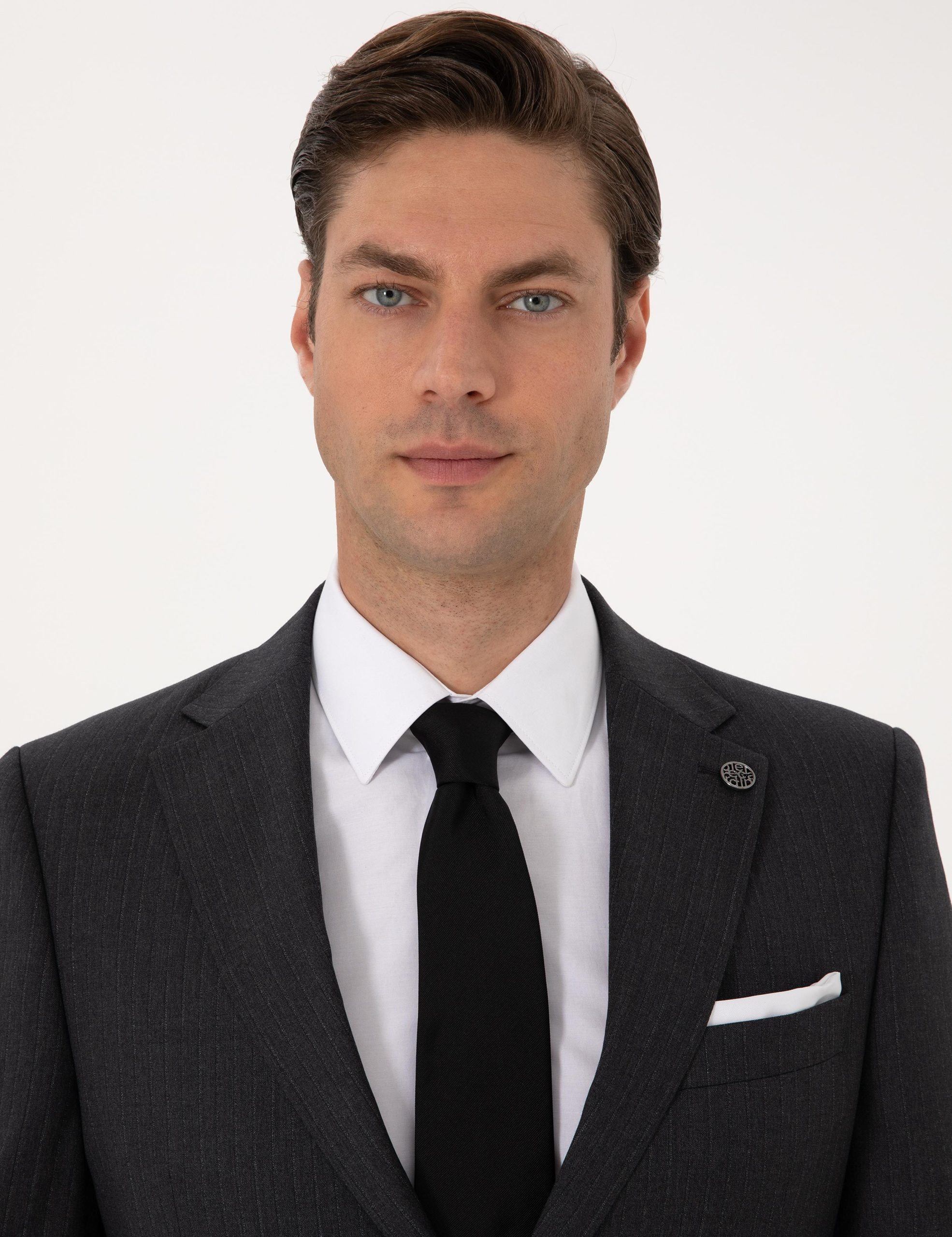 کت و شلوار مردانه پیر کاردین کت و شلوار مونو یقه زغالی اندامی مردانه پیرکاردین