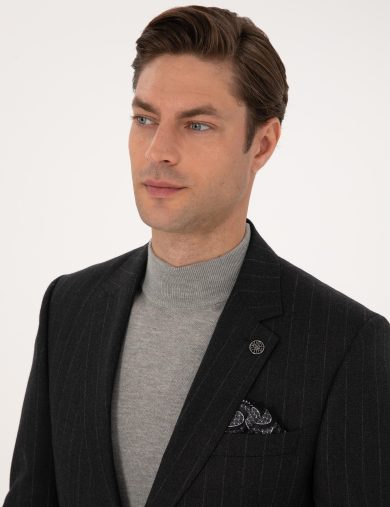 کت و شلوار مونو یقه زغالی  اندامی  مردانه  پیرکاردین