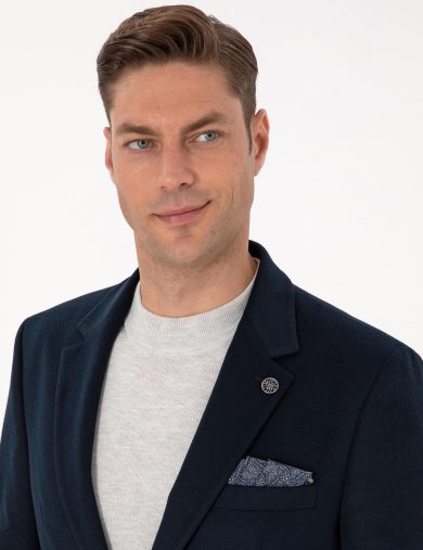 کت مونو یقه لاجورد  اندامی  مردانه  پیرکاردین