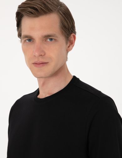 سویشرت  سیاه  رگولار  مردانه  پیرکاردین