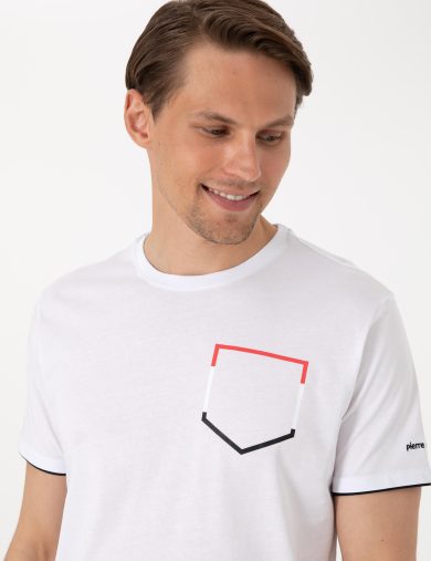 ست پیژامه  سفید  استاندارد  مردانه  پیرکاردین