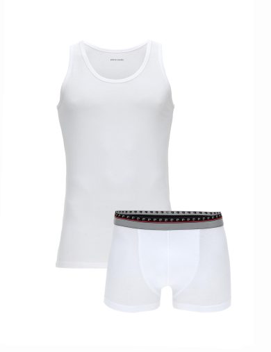 ست لباس زیر  سفید  استاندارد  مردانه  پیرکاردین