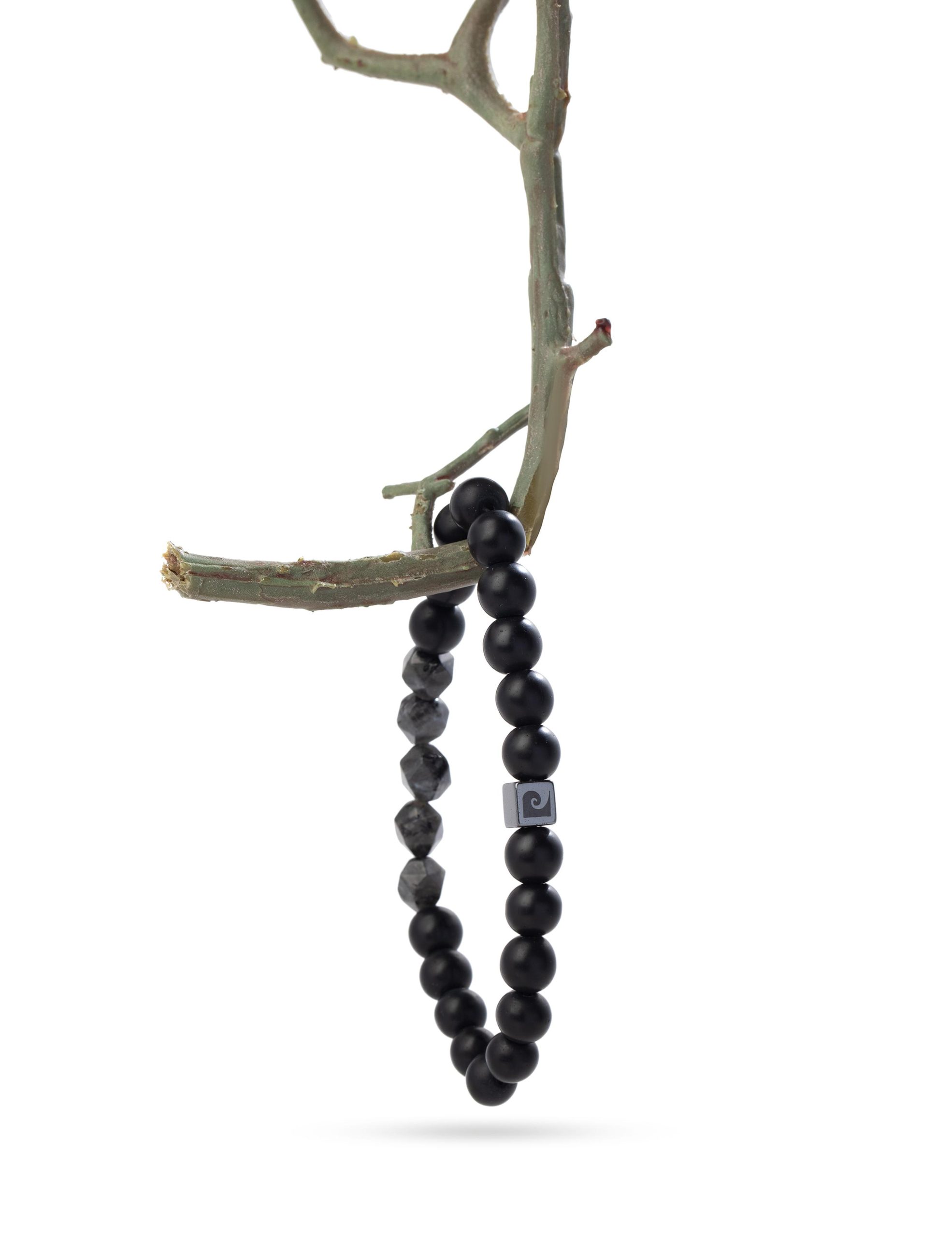 دستبند مردانه پیر کاردین دستبند سیاه استاندارد مردانه پیرکاردین