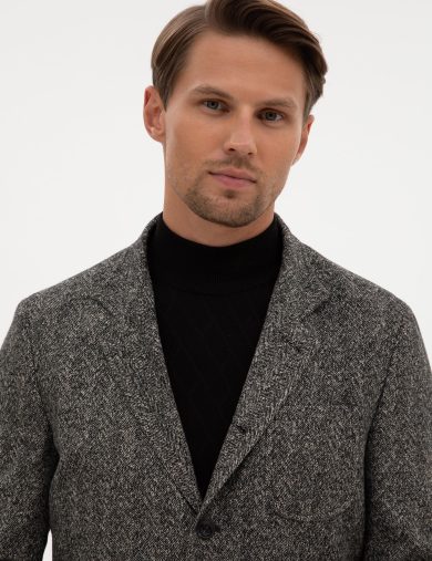 کت نرمال سیاه  اندامی  مردانه  پیرکاردین