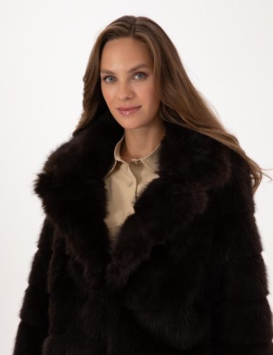 کاپشن  قهوه ای  ریلکس  زنانه  پیرکاردین