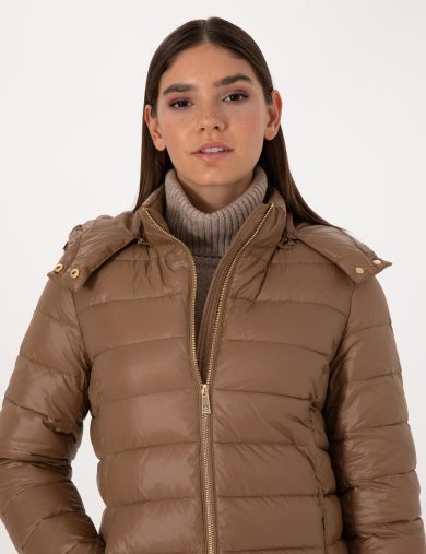 کاپشن  قهوه ای  بیسیک  زنانه  پیرکاردین